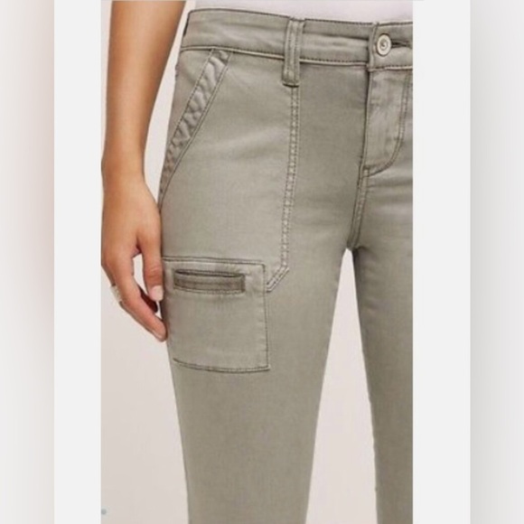 Anthropologie Hei Hei Cargo Pants | Grey/Green | Size 31 - Picture 4 of 9